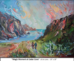 Magic Moment at Cedar Cove, Oil on Canvas